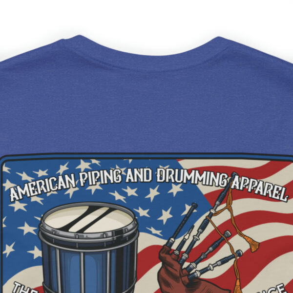 American Piping and Drumming Apparel Badge  Short Sleeve Tee - Image 3