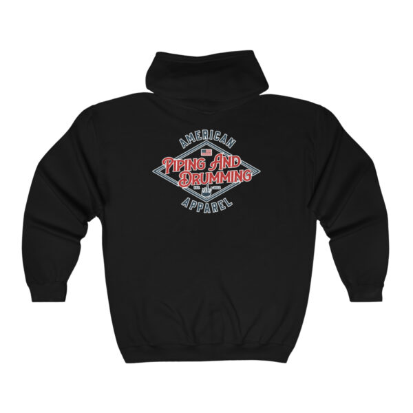 American Piping and Drumming Apparel Logo Full Zip Hooded Sweatshirt - Image 4