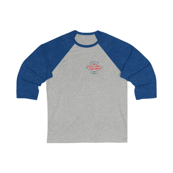 Come and Play It Piper 3/4 Sleeve Baseball Tee - Image 2