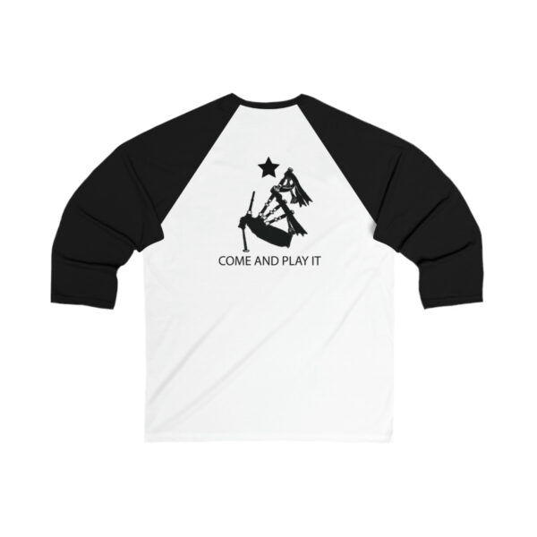 Come and Play It Piper 3/4 Sleeve Baseball Tee - Image 5