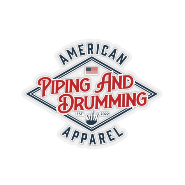 American Piping and Drumming Apparel Logo Kiss-Cut Stickers