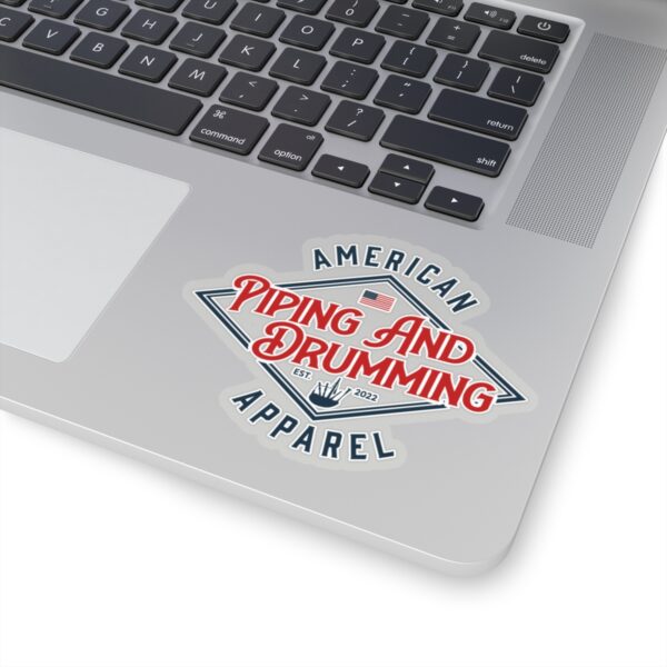 American Piping and Drumming Apparel Logo Kiss-Cut Stickers - Image 20