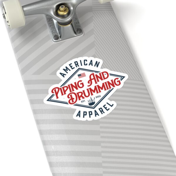 American Piping and Drumming Apparel Logo Kiss-Cut Stickers - Image 14