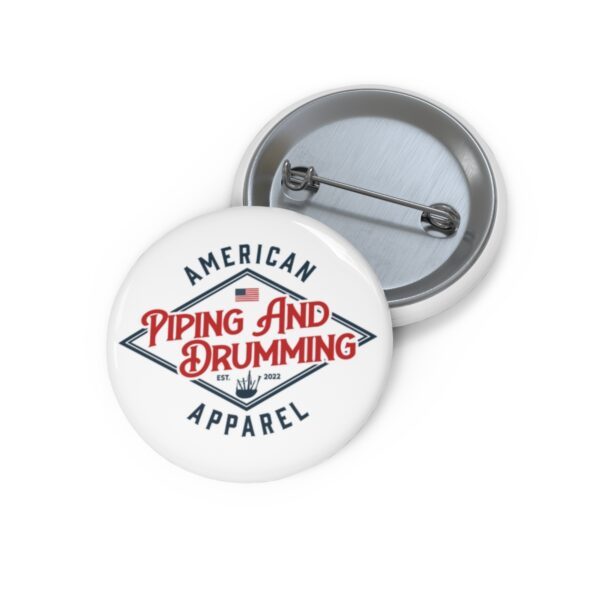 American Piping and Drumming Apparel Logo Custom Pin Buttons - Image 3