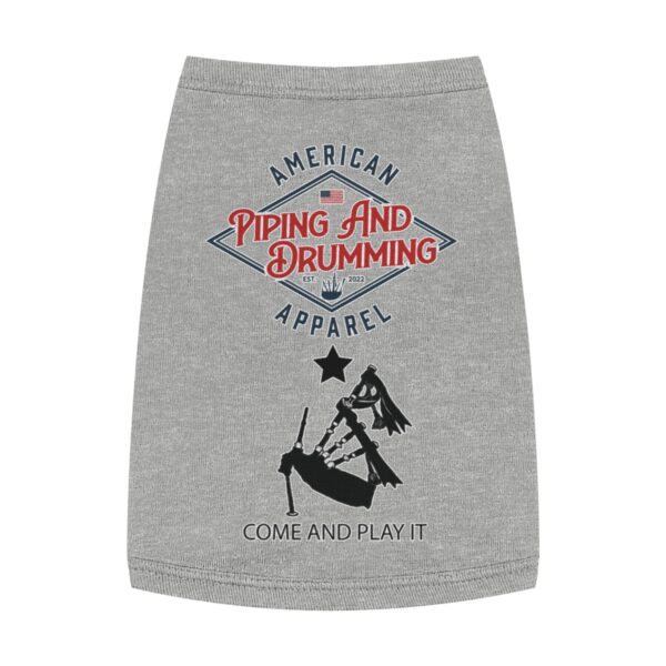 American Piping and Drumming Apparel/ Come and Play It Piper Pet Tank Top