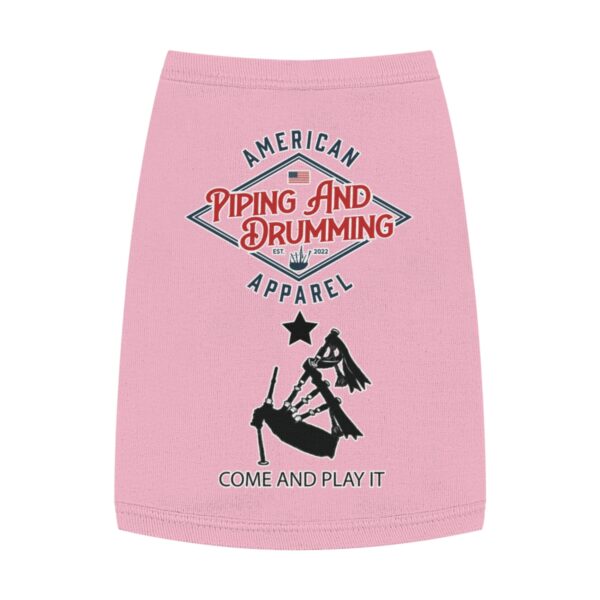 American Piping and Drumming Apparel/ Come and Play It Piper Pet Tank Top - Image 7