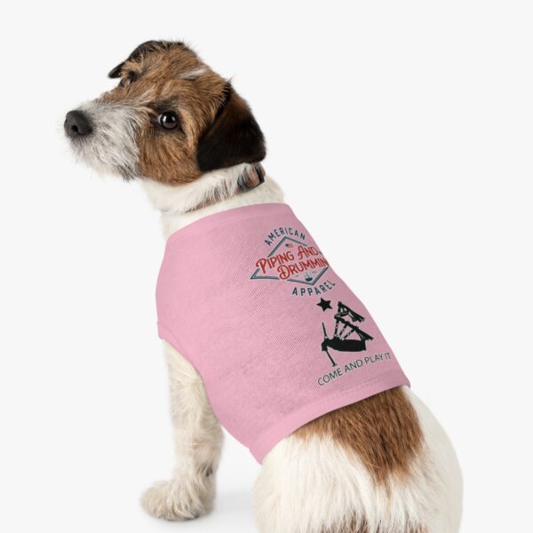 American Piping and Drumming Apparel/ Come and Play It Piper Pet Tank Top - Image 8