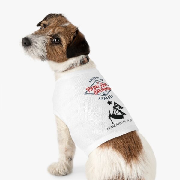 American Piping and Drumming Apparel/ Come and Play It Piper Pet Tank Top - Image 4