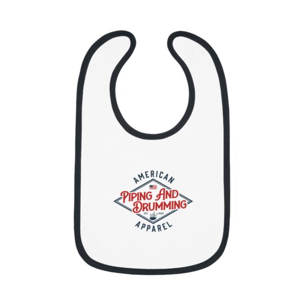 American Piping and Drumming Apparel Logo Baby Bib - Image 4