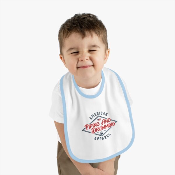 American Piping and Drumming Apparel Logo Baby Bib - Image 3