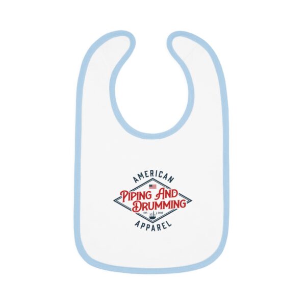 American Piping and Drumming Apparel Logo Baby Bib