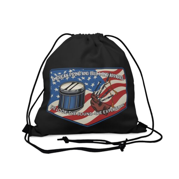 American Piping and Drumming Apparel Badge Drawstring Bag - Image 3