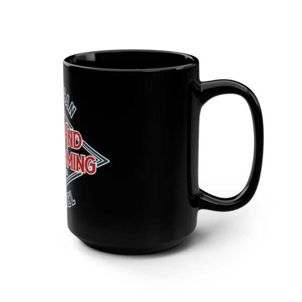 American Piping and Drumming Apparel Logo Black Mug, 15oz - Image 2