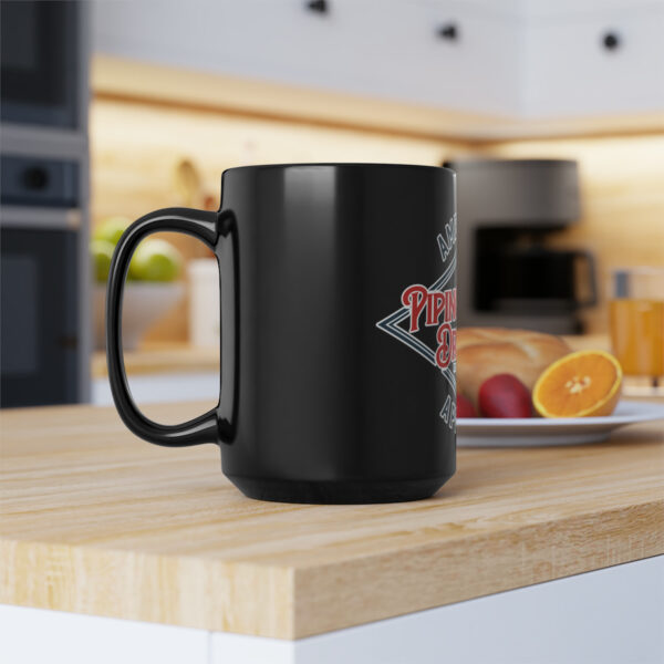 American Piping and Drumming Apparel Logo Black Mug, 15oz - Image 8