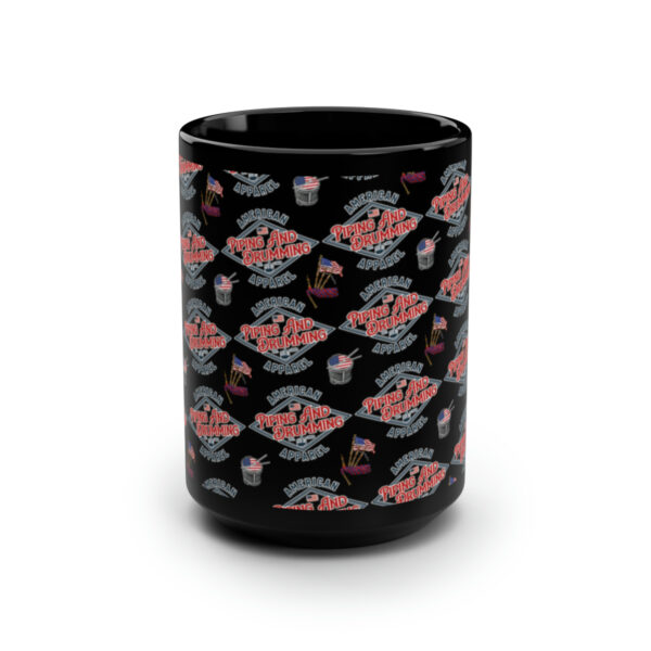 American Piping and Drumming Apparel Black Mug, 15oz