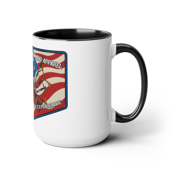 American Piping and Drumming Apparel Badge Two-Tone Coffee Mugs, 15oz - Image 8