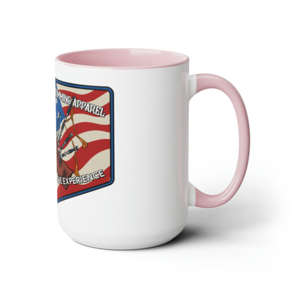 American Piping and Drumming Apparel Badge Two-Tone Coffee Mugs, 15oz - Image 18